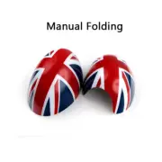 Union Jack Style Side Mirror Cover Cap Manual Fold For MINI Cooper R55-R60 R61 (for: Mini)