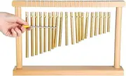 Sound Healing Chimes,Single-Row Table Top Wind Chime,20 Bars Instrument Percussion,Musical Percussion Instrument with Stick,for Teaching Tool,Home Decoration