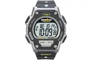 Timex Men's Ironman Triathlon Endure 30 Shock 42mm Watch Black Gray Case Yellow Accents with Black Resin Strap