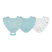 Green Sprouts - Organic Cotton Muslin Bibs Stay-Dry Teether (3pack)