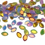 2000 Mixed Color Horse Eye loose sequins Paillettes 8X12mm sewing Wedding craft