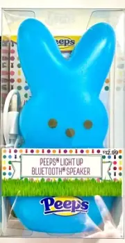 Peeps Light Up Bluetooth Speaker Blue Rechargeable Night Light
