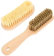 UPKOCH 2Pcs Beach Sand Remover Cleaning Brushes Soft and Hard Bristle Scrub Brushes for Efficient Sand Removal Essential Beach Cleaning Tools