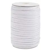 5m White Flat Braided Elastic 6mm 1/4" Masks Sewing FREE POST AUSSIE SELLER