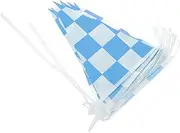 Alipis Race Car Party Decorations Checkered Racing Flags Small Flags Sticks Polyester Material