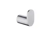 AQUAPERLA Rushy Round Stainless Steel Robe and Towel Hook - Brushed Nickel