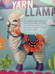 NIB Craft-tastic Yarn Llama Craft Kit Alpaca Kid's 8+ Adult CT1856-2T Easy to do