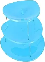 Cabilock Cake Stand Tray Pastry Stand Wedding Cake Stand Food Display Stands for Party Dessert Displays Tower Stand Holder Stand Riser Shelf Risers Display Riser Plastic Blue
