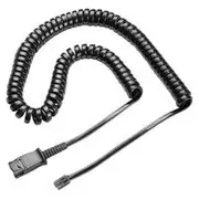 Poly U10P-S Coiled QD to Male Modular Plug Cable for Cisco 7911/12