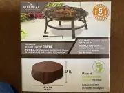 Round Firepit Cover 38”x18” heavyweight All Weather UV Resistant Same Day Ship