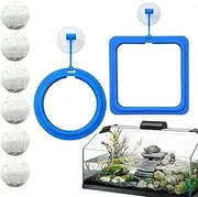 Turtle Feeding Ring – PP Foam Floating Food Ring for Aquatic Pets | Fish Feeding Ring with Suction Cup | Fish Food Holders Ideal for Aquariums & Turtle Tanks