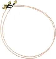 Homoyoyo 2-Pack Male to Male Antenna Adapter Cable 20 Inch Rg316 Ultra Low Loss High Temp Acid Corrosion Resistant Wireless LAN