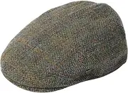 Failsworth Millinery Stornoway Harris Tweed Flat Cap (Latest Version)
