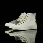 KW CHUCK TAYLOR ALL STAR 高幫休閒帆布鞋領結女式米色黃色檸檬刺繡