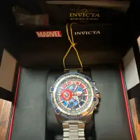 在飛比找Yahoo!奇摩拍賣優惠-英威塔INVICTA 美國隊長聯名款限量石英錶