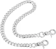 [YQQYG] Pants Chain, 20" Wallet Chains for Men, Silver Chain for Pants, Heavy Duty Pocket Keychain with Both Ends Lobster Clasps, Wallet Chain Accessories for Women Men, Silver