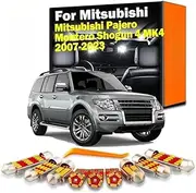 11Pcs LED Bulb Reading Light Kit,for Mitsubishi Pajero Montero Shogun 4 MK4 2007-2020 2021 2022 2023 Interior Accessories