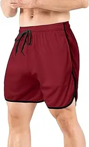 [Generic] Slam Shorts Mesh Straight Three Point Pants Fitness Beach Sports Shorts Party Wear for Men