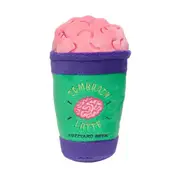 FuzzYard Zombrain Latte Plush Squeaker Toy for Dogs