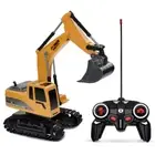 RC Excavator Bulldozer Toy 1:24 Truck Crane Electric Vehicle Remote Control RTR