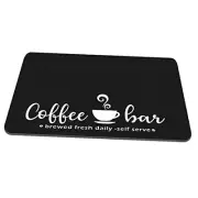 Coffee bar mat 24" x 16" Coffee mat for countertop Coffee Stylish Pattern