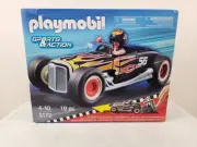 Playmobil 5172 Heat Racer Car Hot Rod Pull Back New 2012 Hard To Find