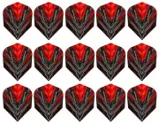 5 Sets Harrows Supergrip Ultra Standard Dart Flights – Ships w/ Tracking - Red