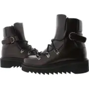 NEW IN BOX Salvatore Ferragamo Womens Elimo Brown Ankle Boots 6 Medium DUST BAG