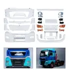 Plastic Front Face Bumper DIY Kits for 1/14 Tamiya RC Tractor Truck TGX Model