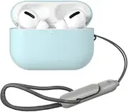 [HiFan] for AirPods Pro 2 Case with Lanyard, Silicone Case for AirPods Pro 2 2022, Anti-Scratch & Anti-Shock Case with Soft Lanyard for AirPods Pro 2nd [Front LED Visible] (Green)