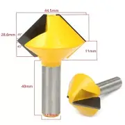 1Pcs 8 Sided Bird's Mouth Router Bit - 1/2" Shank