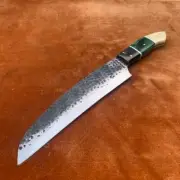 Pretty Hand forged carbon steel outdoor camping tool chef knife