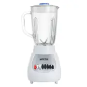 Better Chef 10-Speed 350 Watt 42 oz Glass Jar Blender in White/Silver