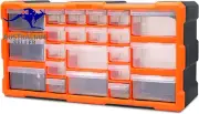 22 Drawers Parts Storage Cabinet Tool Box Bin Chest Case Plastic Organizer Toolb