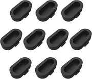 TUCANA Anti-dust Plugs Compatible for Fenix 7/7S/7X Plus/6S 6 6X 5/5S/5X Charger Port Protector, Silicone Dust Plug for Garmin Venu 2/Vivoactive 3/4/Instinct 2/Forerunner 935/45S/245/945 (Black)