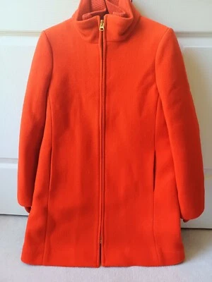 J.Crew Lodge coat in Italian stadium-cloth wool VIBRANT RED Size 4