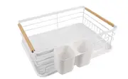 Dish Drying Rack Drainer Cup Plate Holder Cutlery Tray Kitchen Organizer AU