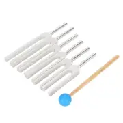 Chakra Tuning Fork Set Yoga Aluminum Alloy Stress Treatment For Sound Therap HR6