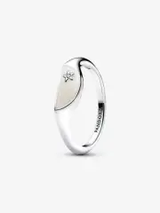 *BRAND NEW* Pandora ME 925 Sterling Silver Halved Enamel Signet Ring 193325C01