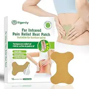 tigerty Natural - Herbal Lumbar Patches for Supportive Care, Low Back discomfort, Sciatica, Lumbar disc herniation - Easy to Apply Lumbar Relief Patches for Men and Women - 10 Pieces