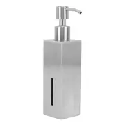 304 Stainless Steel Soap Dispenser Rustproof Refillable Soap Dispenser Soap Pump Bottle for Kitchen Bathroom Countertop, Square