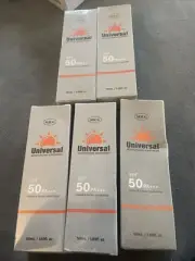 5 Pk SOUG Universal Moisturizing Sunscreen, SPF 50 PA+++ 01/2027 50ml/each