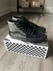 Vans Green And Black Kadow Web Sk8-Hi Skateboarding Shoes - Size 7.5