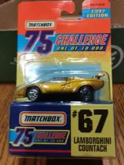Matchbox 1997 Gold Challenge 75 #67 LAMBORGHINI COUNTACH Nu in C9 NuMint BublPak