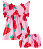 [Stella McCartney Kids] Stella McCartney Kids Baby printed dress and bloomers set M 24 pink