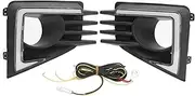 XTevu 1 Pair Daytime Running Light Lamp LED Daytime Running Light Dynamic Turn Signal DRL Light Modified Accessory for Mitsubishi Mirage 2020