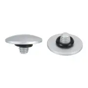 Soft Shutter Release Button Copper Camera Shutter Button Convex, Silver 2pcs