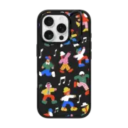 iPhone 16 Pro Impact Ring Stand Case MagSafe Compatible Holiday Dance Party by Katie Benn