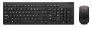 Lenovo Essential Wireless Combo Keyboard Mouse Gen2 Low Profile Adjustable Tilt Leg Spill Resistant 1600DPI 3 buttons Optical Sensor 18mths Battery 4X31N50708