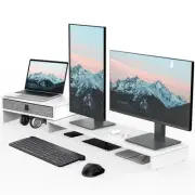 Computer Monitor Riser Stand with Drawer for 2 or 3 Monitors ,Adjustable Leng...